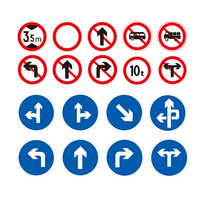 Prix d'usine en aluminium réfléchissant personnalisé avertissement panneau de sécurité routier panneau de signalisation