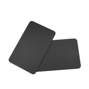 High-End-Visitenkarte Sand gestrahlter Aluminium rohling 100 teile/satz Schwarzes Metall-Typenschild Kunststoff-Typenschild Geschäfts geschenk Modern - Product Image 6