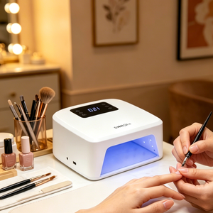 Lampes à ongles personnalisées SNRQI 80W – Personnalisation et Marquage – Lampe à ongles en gel <span class=keywords><strong>blanche</strong></span> OEM/ODM – Lampe UV pour ongles L5 - Product Image 2