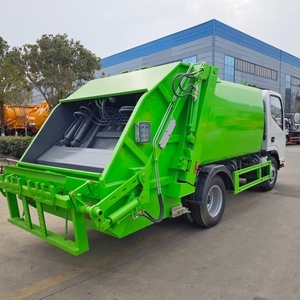 JAC 4x2 5ton Garbage Compactor Rear Loader Truck Manual Transmission Diesel Engine Motor Euro 3 for Solid <b>Waste</b> Transport - Product Image 5