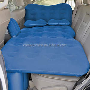Venta al por mayor inflable flocado PVC asiento trasero del coche colchón de aire cama de viaje Camping almohadilla de dormir para SUV sedán coche colchón de aire - Product Image 3