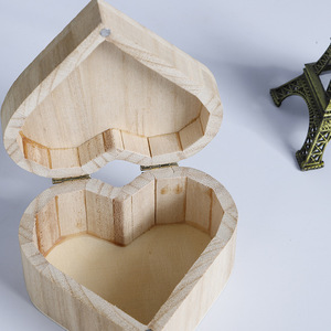 <b>Heart</b> <b>Shaped</b> Ring Jewelry Storage box Creative Wooden Jewelry Box High Quality Jewelry <b>Boxes</b> Support Wholesale - Product Image 2