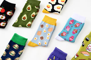 Best-Selling <strong>Men's</strong> INS Original Cotton <strong>Socks</strong> with Creative Design Food Series Embroidery Logo for Lovers in Europe <strong>United</strong> States - Product Image 6