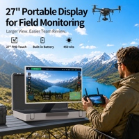 ELC Monitor Portátil Inteligente de 27 Pulgadas con Sistema Android 14, Pantalla Táctil, Maletín, Tablet con Fábrica de Origen