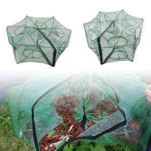 Filet de pêche en forme de <span class=keywords><strong>cage</strong></span> pour crevettes, épais, type parapluie, pour crabes, anguilles, loches, équipement de lancer manuel pour homards et poissons, filets de pêche essentiels - Product Image 3