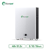 Baterai Sunpal Powerwall Lifepo4 Baterai Surya Lithium 48V 51.2V 5Kwh 10Kwh 15Kwh Baterai Lithium Lifepo4 Surya 200Ah