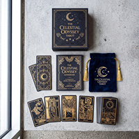 Impression de cartes de tarot sur mesure, jeux d'oracle personnalisés, fabrication de cartes de méditation spirituelle professionnelles, coffret cadeau, guide inclus.