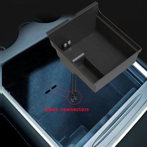 Khay Sắp Xếp Bảng Điều Khiển Trung Tâm Ô Tô Cho Tesla Model 3/Y 2021-2022 Hộp Đựng Ngăn Kéo Tay Vịn ABS Phụ Kiện Nội Thất - Product Image 5