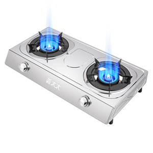 Quemador de llama de inyección directa doble Estufa de gas Diseño de ahorro de espacio con perillas de seguridad y cocina de gas portátil de Encendido automático - Product Image 6