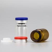 Flacon stérile de tube à essai d'injection tubulaire en verre ambré clair avec couvercle pharmaceutique 2ml 4ml 5ml 6ml 7ml 8ml 10ml 15ml 20ml 30ml