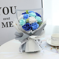 Buket Sabun Mawar Hari Valentine, Mawar Anyelir untuk Hadiah Hari Valentine