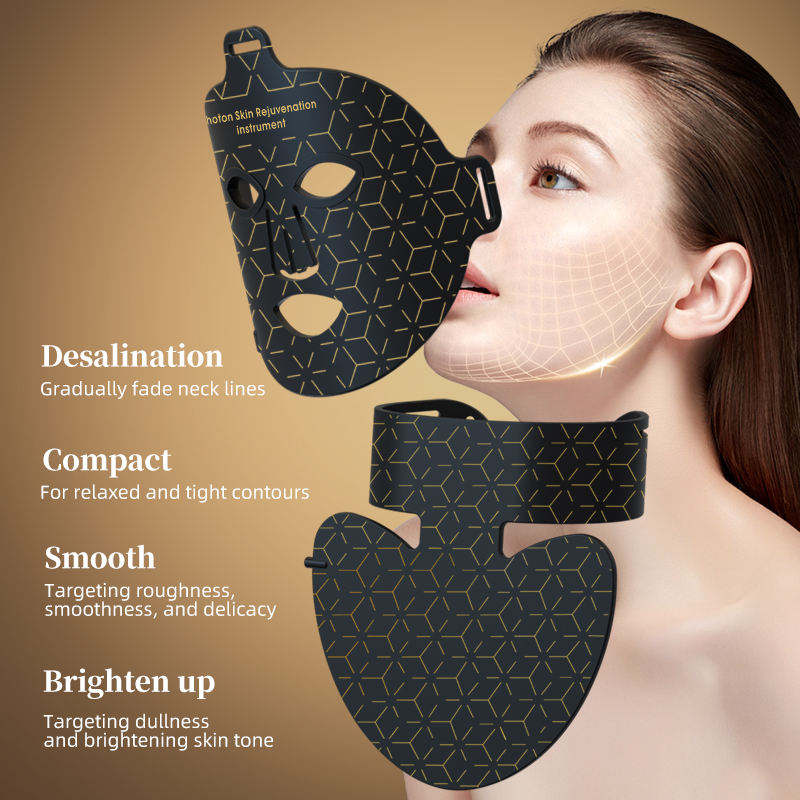 ORANGLES 8-Color Infrared LED Light Therapy Mask | Handheld & Waterproof Facial Device with US/AU Plugs | Anti-Aging & Skin Rejuvenation – orangles Kuwait - angled perspective - presenting advantages - Image 4 of 6 | fits any environment | Purchase 8-Color Infrared LED Light Therapy Mask | Handheld & Waterproof Facial Device with US/AU Plugs | Anti-Aging & Skin Rejuvenation – orangles Kuwait Michigan | Free Shipping ORANGLES