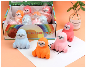 Jouet anti-stress Beejay pour enfants et adultes, adorable <span class=keywords><strong>animal</strong></span> réaliste, adorable paresseux, jouets à presser en TPR - Product Image 2