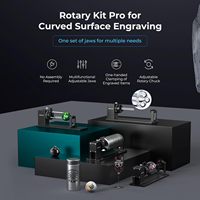 Creality Rouleau rotatif Pro, accessoires de gravure laser, kit 3-en-1 pour Falcon et autres machines à graver