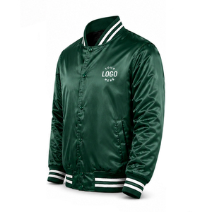 Blouson Bomber en Satin de Haute Qualité avec Col et Poignets Côtelés – Vêtement d'Extérieur Streetwear Élégant pour Hommes – Vente en Gros et Personnalisation - Product Image 3