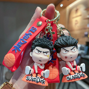 Cool 3D Slam <span class=keywords><strong>Dunk</strong></span> porte-clés souple PVC caoutchouc Anime sac à dos pendentif dessin animé 3D Slam <span class=keywords><strong>Dunk</strong></span> porte-clés <span class=keywords><strong>Promotion</strong></span> - Product Image 4