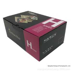 Cajas de Cartón Corrugado Impresas a Color con Asas para Empaque de Vajilla Resistente - Product Image 1