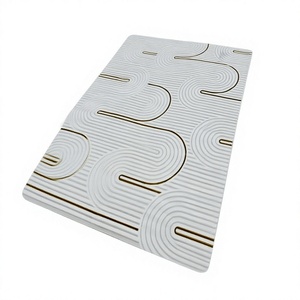 Alfombras Turcas Modernas de Polipropileno Tejidas en Jacquard a Máquina, con Respaldo de Yute de Alta Calidad, Resistentes a las Manchas y de Pelo Alto - Product Image 1