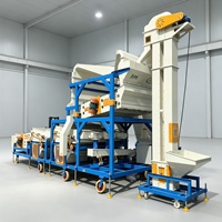 Machine combinée de nettoyage de graines et de céréales pour riz, blé, maïs, sorgho, avec fonctions de déstonage, décorticage, élimination de la paille, de la poussière et des moisissures, équipement de traitement