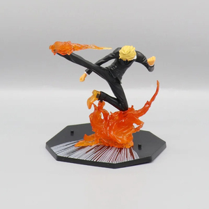 5 Styles 15cm PVC Anime personnage figurines unisexe Fire Ace Luffy Sanji modèle et jouet de dessin animé inspiré par l'animation japonaise - Product Image 6