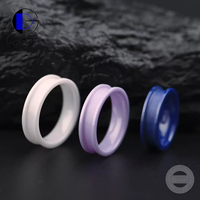 Gentdes Jewelry Wholesale Blank für Custom ized Inlay Fashion Ring Schmuck Blank Ring für Custom ized Inlay Men Women Ceramic Ring