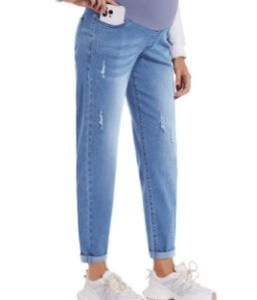 Pantalons en jean skinny confortables pour femmes enceintes, extensibles, confortables, <span class=keywords><strong>jeans</strong></span> <span class=keywords><strong>de</strong></span> <span class=keywords><strong>grossesse</strong></span> fins, sur le ventre - Product Image 2