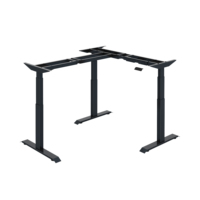 ADA trois pieds trois moteurs multifonctions électrique hauteur réglable en forme de L Tables de jeu avec lumières rvb et support de casque