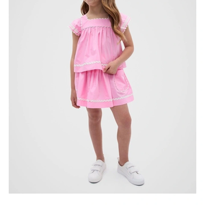 Vestido de algodón listo para el verano para niñas con estilo decorativo, tela suave y transpirable, diseño ligero y cómodo - Product Image 3