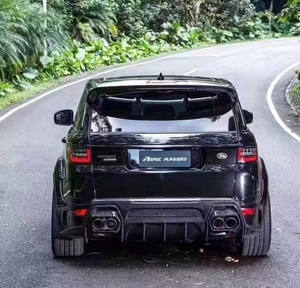 Runde ASPEC Style CF & FRP Kit de carrosserie large pare-chocs avant pare-chocs arrière jupe latérale garde-boue pour <span class=keywords><strong>Land</strong></span> <span class=keywords><strong>Rover</strong></span> RANGE ROVE SPORT 2014-2017 - Product Image 2