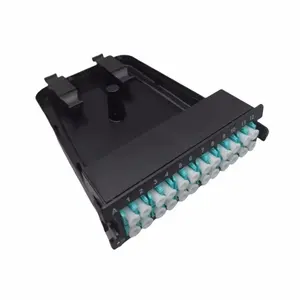 Bán buôn tùy chỉnh Multimode OM3 24 lõi LC để MTP/MPO Breakout Cáp Modular cassette cho MPO sợi quang Patch Panel