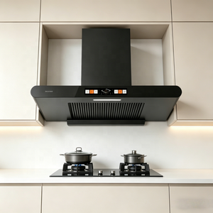 Campanas Extractoras Negras Premium con Flujo de Aire Eficiente y <span class=keywords><strong>Perfil</strong></span> Delgado Minimalista para Cocinas Modernas y Elegantes - Product Image 1