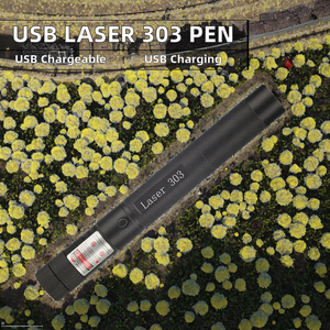 USB con trỏ <span class=keywords><strong>laser</strong></span> bút 303 sao có thể sạc lại màu xanh lá cây màu đỏ tím <span class=keywords><strong>Laser</strong></span> 532nm 650nm 405nm đen điều khiển từ xa được xây dựng trong pin - Product Image 2