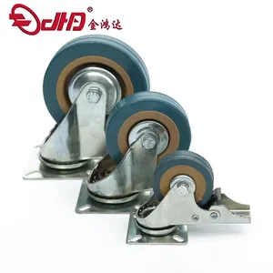 Multi functional industrial hardware products Casters with brakes Rotatable PVC castors Wheels