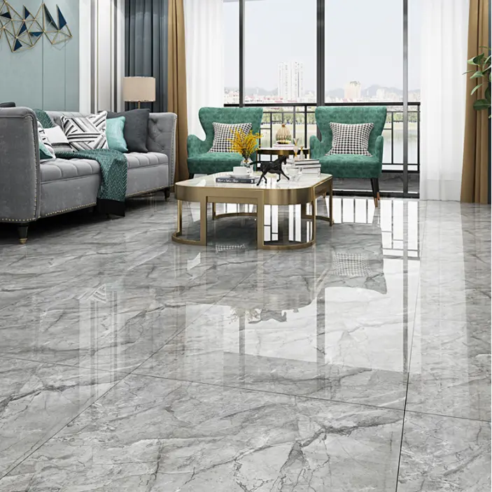 Fohu telhas de mármore de cerâmica, design moderno porcelanto 60x60 sala de estar, polido 80*80