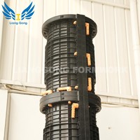Système de coffrage en plastique réutilisable, conception modulaire pour le coulage de murs et de colonnes en béton sur chantier