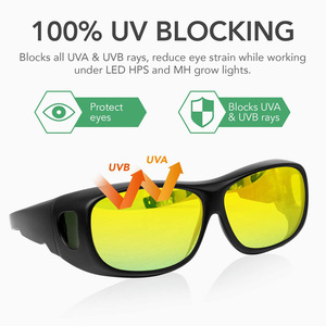 Gafas de protección PengBo Led para el crecimiento de plantas, montura completa de policarbonato, antivaho, para protección en horticultura - Product Image 4