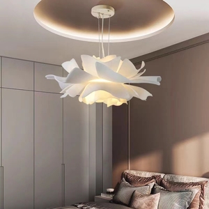 Illuminazione creativa postmoderna Nordic sala da pranzo soggiorno design semplice lampade nella camera da letto della ragazza <span class=keywords><strong>lampadario</strong></span> di fiori - Product Image 5