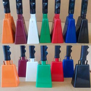 Cloche carrée portative de 9 pouces avec poignée - Cloche de cheering puissante pour événements sportifs, courses et cadeaux promotionnels - Product Image 4