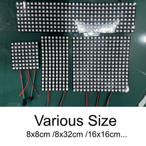 <span class=keywords><strong>P10</strong></span> 8x32 RGB <span class=keywords><strong>LED</strong></span> 매트릭스 패널 풀 컬러 디스플레이 모듈 WS2812B 주소 지정 가능 256픽셀 도트 매트릭스 제어 패널 - Product Image 5
