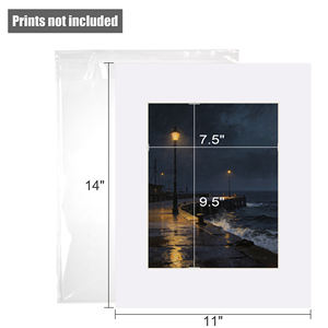 Picture <strong>Frames</strong> Wholesale Acid Free Matboard Bevel Cutting Cream Core 11x14 Picture <strong>Frame</strong> Passepartout for Home Decoration - Product Image 2