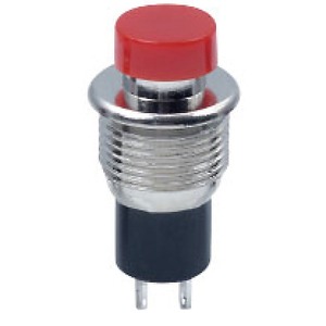 Venta caliente ABILKEEN H = 3,2mm Diámetro 7,9mm Botón rojo Tipo OFF-ON Interruptor de botón de plástico con terminales de soldadura de 2 pines - Product Image 1