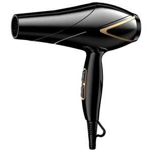 Sèche-cheveux haute vitesse 2000W avec moteur AC, professionnel pour salon et usage domestique, soin lumière bleue, séchage rapide, buse unique, noir - Product Image 4