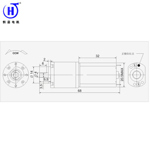 Motor de engranajes en miniatura Hengjia F180 DC 1.5V-36V 1000-25000rpm para dispositivos médicos y cerraduras inteligentes - Product Image 3