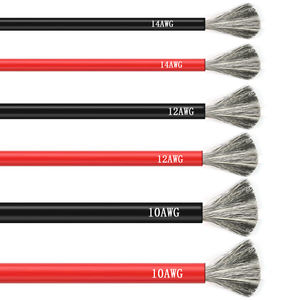 Fil de silicone ultra-souple 8AWG, câble haute température 200 degrés pour batterie au lithium, noir, fourni - Product Image 2