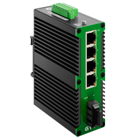 Precio al por Mayor: Switch Ethernet Industrial de 4 Puertos, 4 PoE 100/1000 y 1 Puerto Uplink de 1000 Mbps, Switch PoE para Exteriores para Redes