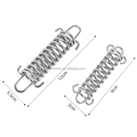 Accessoires de tente de camping en plein air, ressorts de fixation de tente, crochet de fixation coupe-vent, boucle en acier inoxydable, tendeur de corde de tente