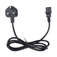 Cordon d'alimentation standard britannique très vendu, câble à 3 broches avec connecteur C5 C19, cordon d'alimentation CA à 3 broches, câble IEC