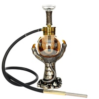 Vente directe d'usine : Nouveau style de chicha en résine de 55 cm, forme griffe de dragon, artisanale et unique, ensemble complet, vente en gros.