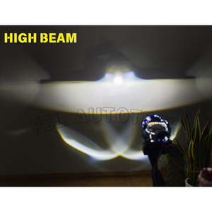 Cao Cấp 65W 12V New LED Bi-LED Chiếu Ống Kính Đèn Pha + Điều Khiển + Phản Xạ Ống Kính Cao/Thấp Chùm Nhà Máy Trực Tiếp LED Chiếu - Product Image 5