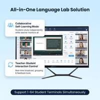 Sistema de Laboratorio de Idiomas Digital, PC Todo en Uno, Software de Enseñanza Integrado, Hardware Personalizado, Solución Llave en Mano